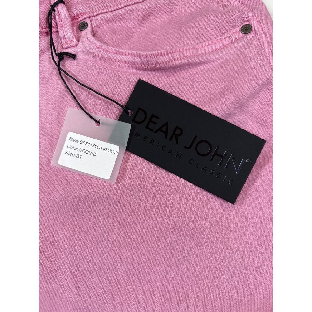 Dear John Orchid Pink Denim High-Rise Womens Shorts Size 31 (Z385) - Picture 4 of 7
